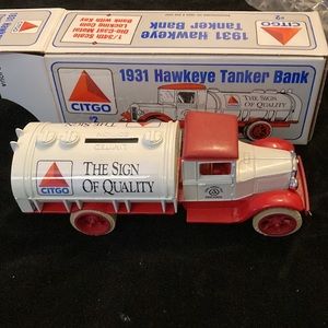 1991 vintage CITGO 1931 Hawkeye Tanker die-cast bank